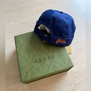 NWT GUCCI Kids Blue Ducker Cap - Hat Sz L / 56cm💙🌟